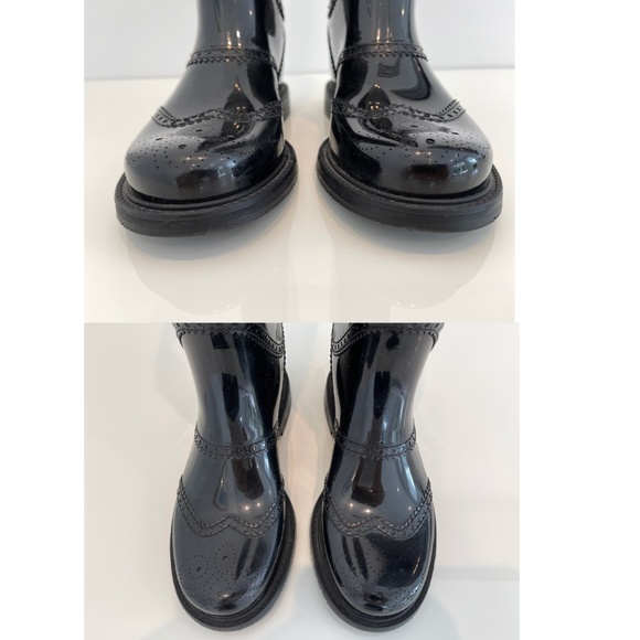 GUCCI BLACK BOOTS NERO OLD LAI RUBBER BOOTS SIZE IT 38 / US 8 - Picture 13 of 16
